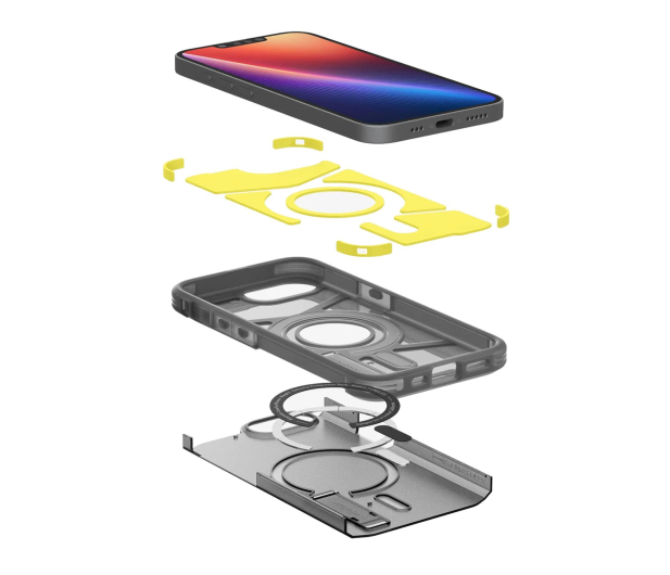 SPIGEN Tough Armor Mag Magsafe do iPhone 16E Frost Black ACS09138 - 1319758 - zdjęcie 3